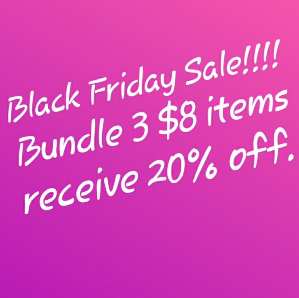 ****20% off 3 $8 items bundled****
